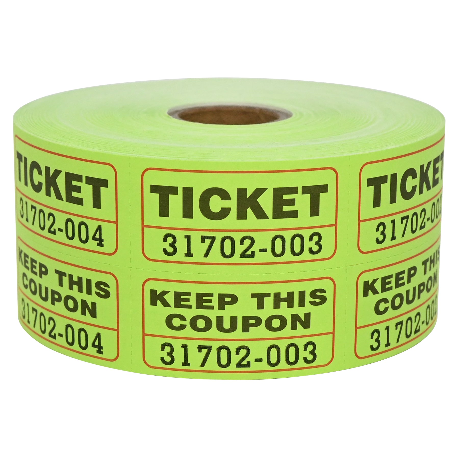 L LIKED Fluorescence Raffle Tickets Double Roll 1000 Tickets Neon High Light 50/50 Tickets for Event,Raffle,Fundraiser