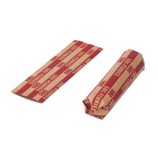 L LIKED Flat Striped Coin Wrappers, Pack of 1000 PCS