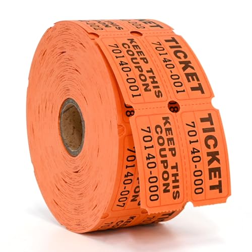 L LIKED Raffle Tickets Double Rolls 1000 per Roll 50/50 Raffle Tickets for Events, Entry, Class Reward, Fundraiser & Prizes