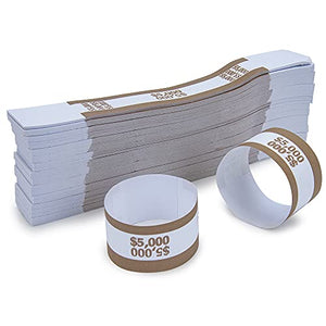 L LIKED Pack of 500 Currency Band Bundles Self Sealing Currency Straps Bands Money Bill Wrappers (500 PCS)…