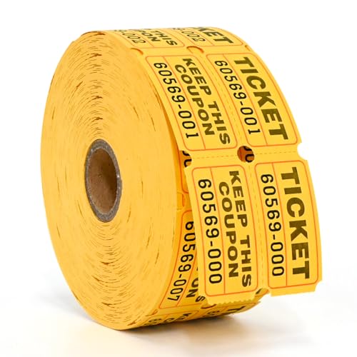 L LIKED Raffle Tickets Double Rolls 1000 per Roll 50/50 Raffle Tickets for Events, Entry, Class Reward, Fundraiser & Prizes