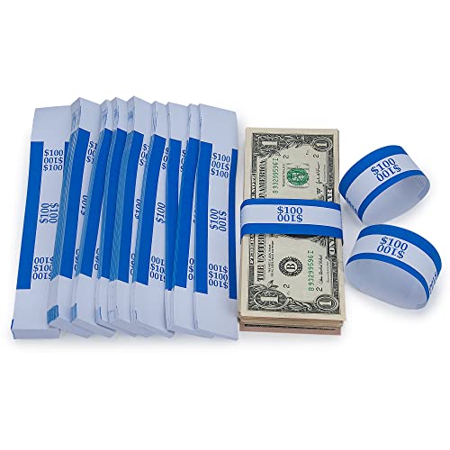 L LIKED Money Band Bundles Self Sealing Currency Straps for Bill Wrappers (Multiple Colour - 1000 PCS)…