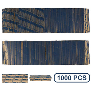 L LIKED Flat Striped Coin Wrappers, Pack of 1000 PCS