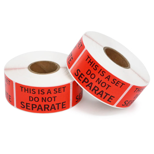 L LIKED 1" x 2" This is a Set Do Not Separate Warning Packing/Shipping Labels Stickers, Permanent Adhesive (2 Rolls, 1000 Labels)