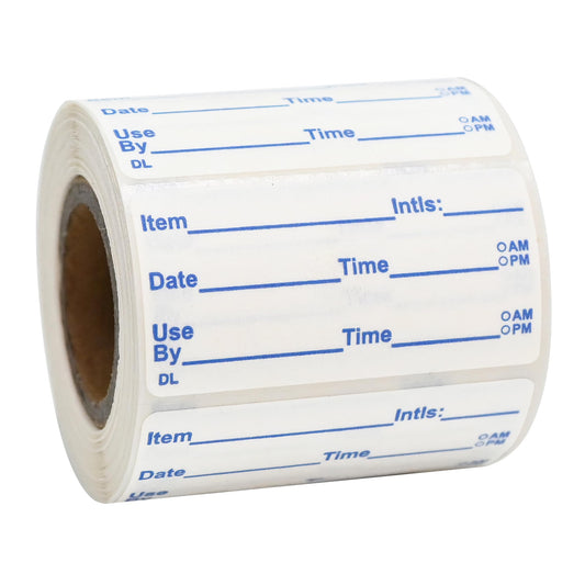 L LIKED Dissolvable Food Labels for Storage 2"x1" Dissolvable Food Rotation Labels Self-Adhesive Stickers Removable Kitchen Labels,Freezer Labels