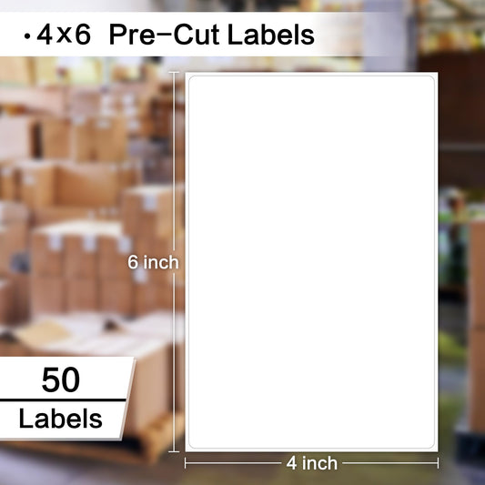 L LIKED 4"x 6" Shipping Labels, Printable Labels for Laser & Inkjet Printers