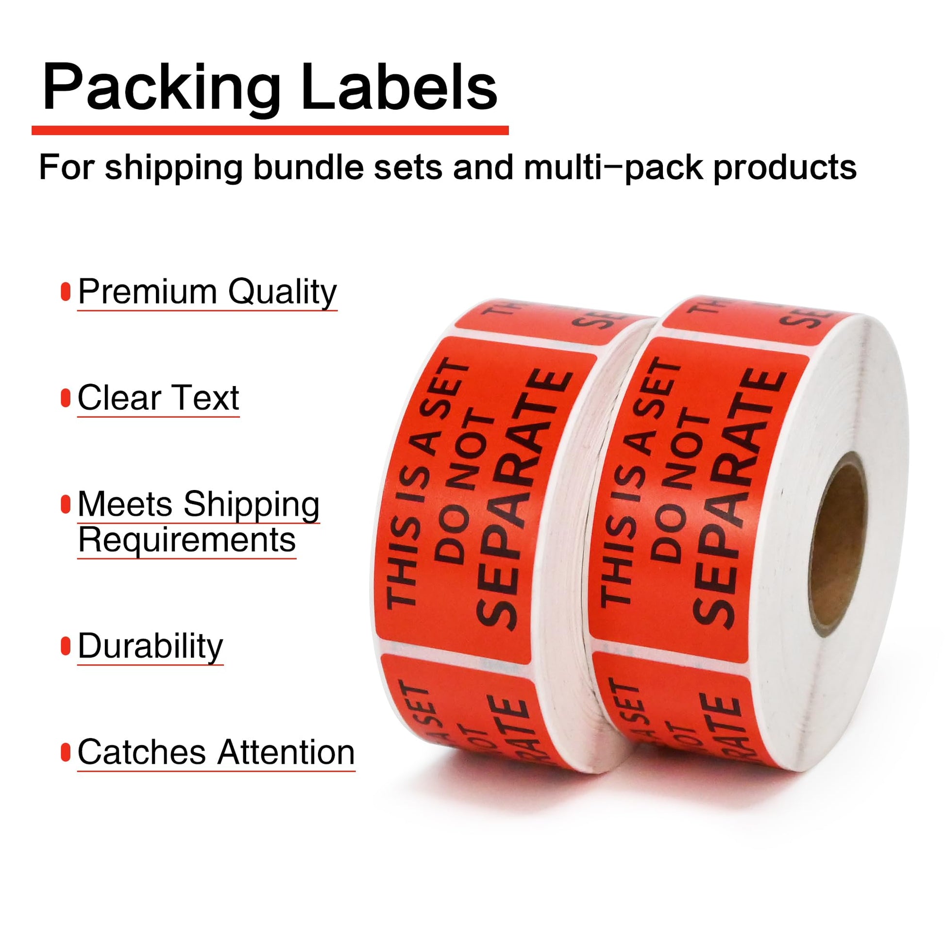 L LIKED 1" x 2" This is a Set Do Not Separate Warning Packing/Shipping Labels Stickers, Permanent Adhesive (2 Rolls, 1000 Labels)