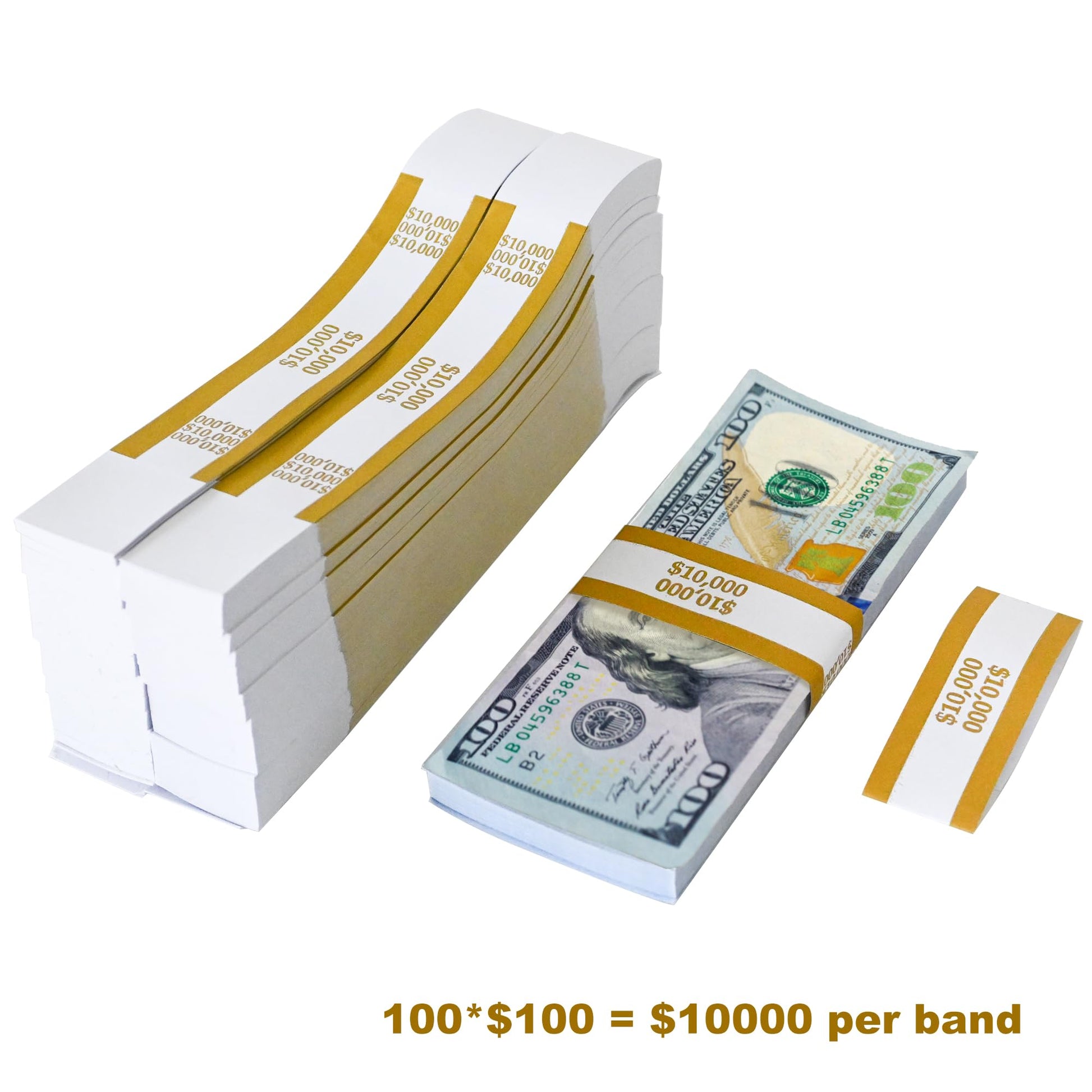 L LIKED Pack of 500 Currency Band Bundles Self Sealing Currency Straps Bands Money Bill Wrappers (500 PCS)…