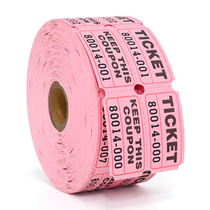 L LIKED Raffle Tickets Double Rolls 1000 per Roll 50/50 Raffle Tickets for Events, Entry, Class Reward, Fundraiser & Prizes