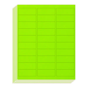 L LIKED Neon Multi-Color Paper, Fluorescent Neon Labels Handwritten or Inkjet/Laser Colored Labels, 1