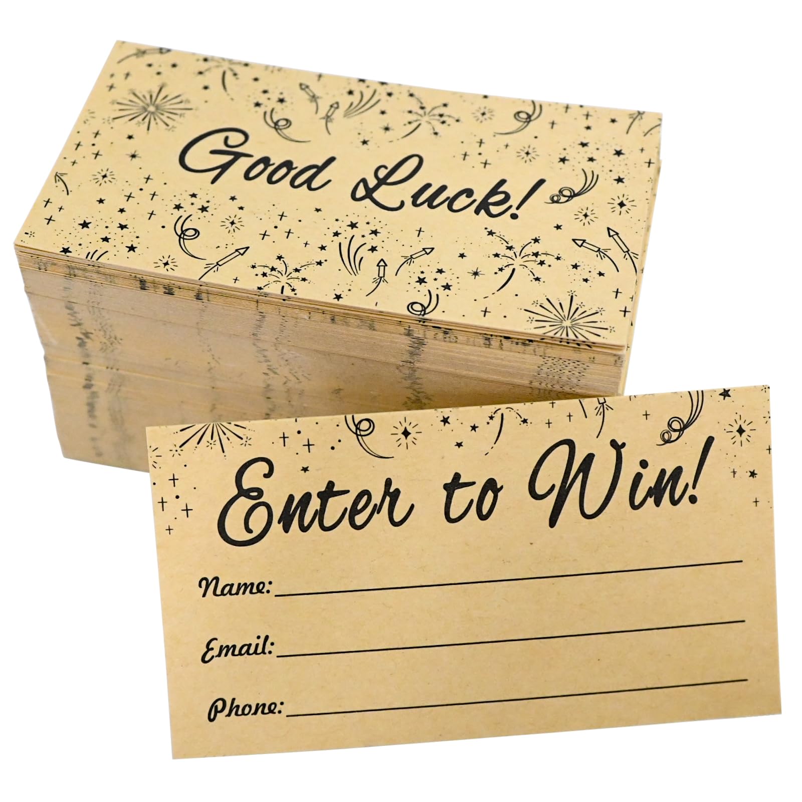 L LIKED  Enter to Win Cards 3.5"x2" Entry Form Raffle Tickets for Events