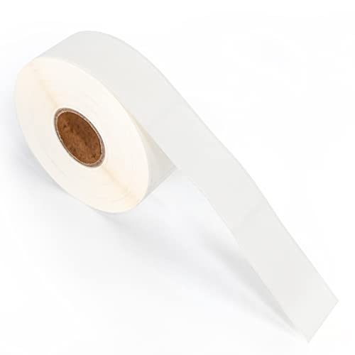 L LIKED Dissolvable Food Labels Stickers,Roll of 500 Labels,7/8"x 2"Adhesive Stickers(Blank White)