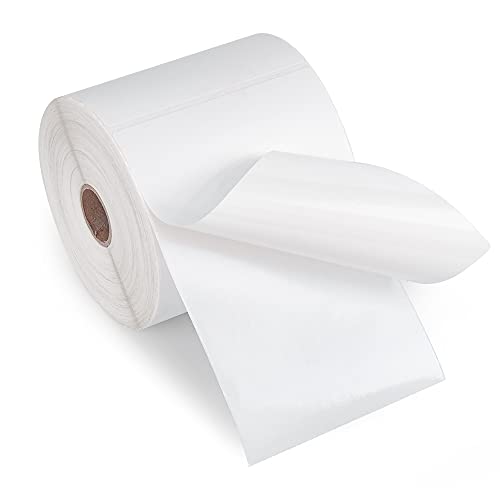 L LIKED 4 Rolls 4" x 6" Direct Blank Thermal Shipping Labels with 450 Labels/Roll - Compatible Zebra 2844 ZP-450 ZP-500 ZP-505 (4 Rolls - 1800 Labels)