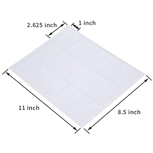 L LIKED 1" X 2-5/8" Self Adhesive Shipping Labels 30 per Sheets Barcode Mailing SKU Labels 30-up for Laser & Inkjet Printers (3,000 Labels - 100 Sheets)…