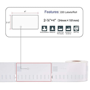 L LIKED 10 Rolls Compatible with Dymo 30323 2-1/8