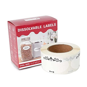 Dissolvable Food Labels, canning labels, jar labels