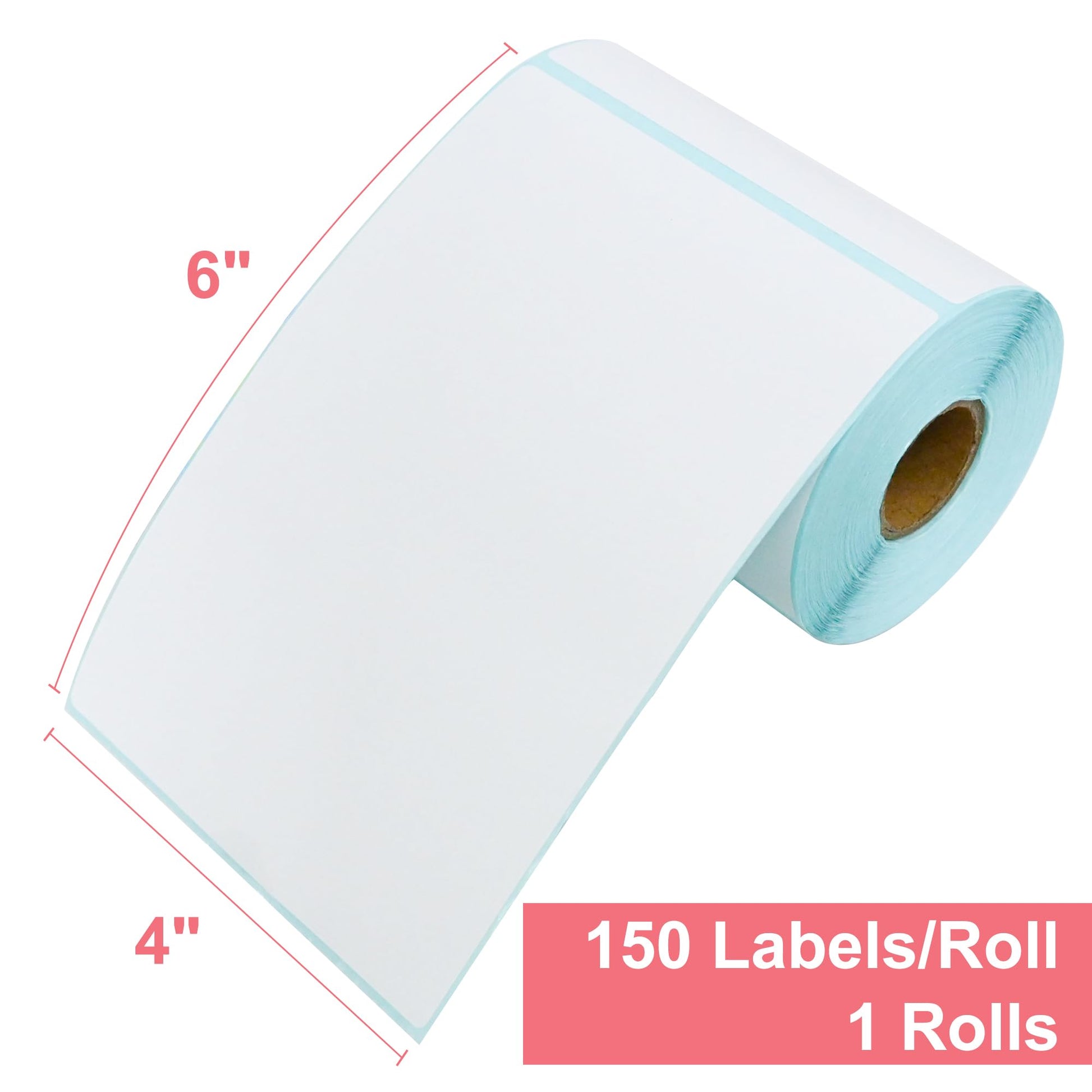 L LIKED Thermal Direct 4"X6" Shipping Label with Perforated Rolls of 150 Labels Great Use for Postage, Mailing & Shipping Labels