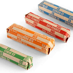  Flat Striped Coin Wrappers