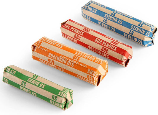  Flat Striped Coin Wrappers