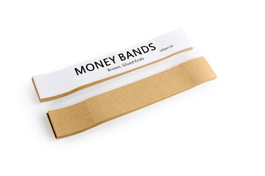 l Kraft Brown Currency Straps Bill Wrappers