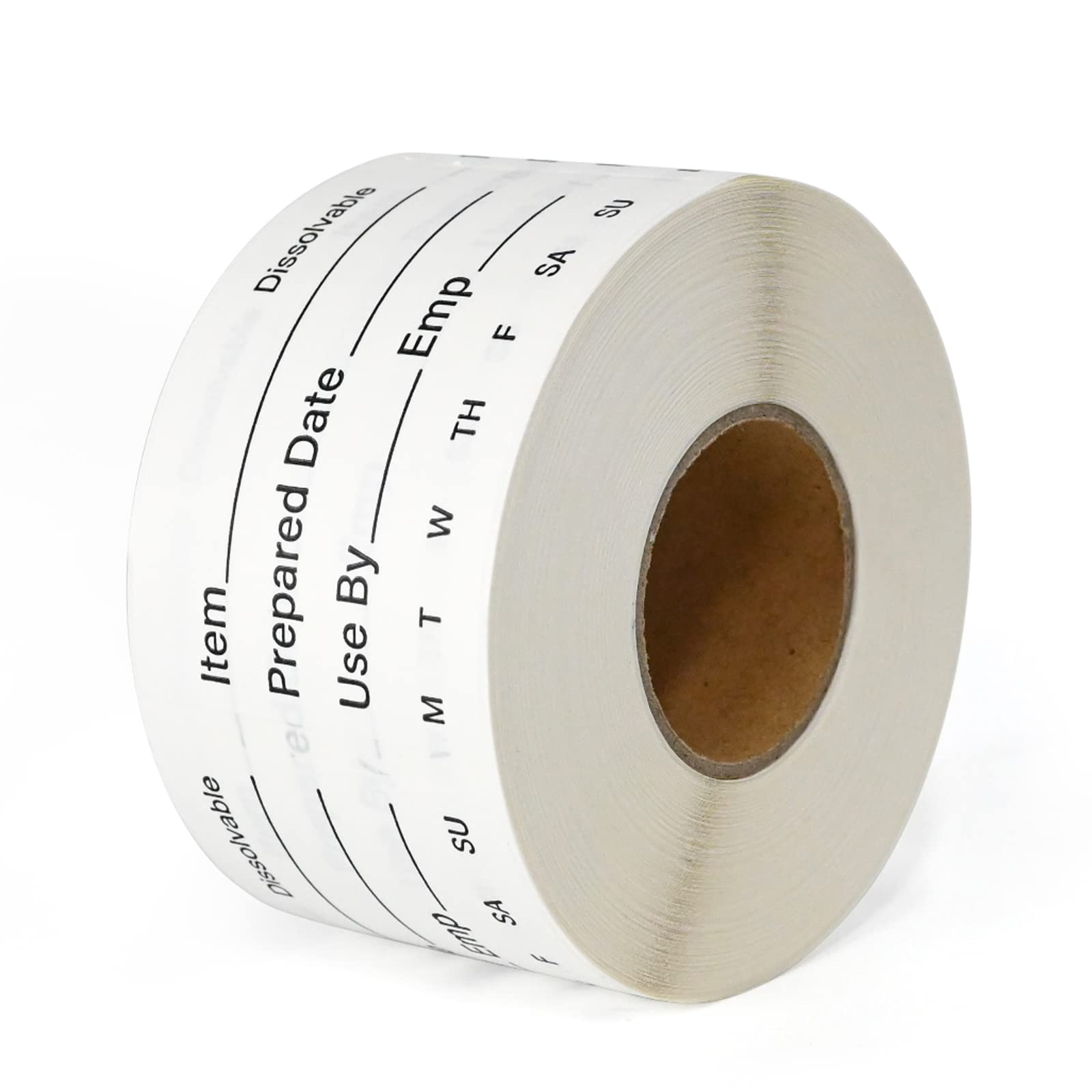 L LIKED 500 Stickers Dissolvable Food Label 2" x 3" Rotation Label Great use for Containers (Roll of 500)