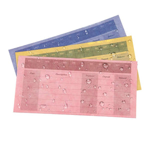 L LIKED Cash Envelopes for Budgeting System –Includes 1 Plastic Zip Envelope & 12 Expense Tracking Budget Sheets, Budget Envelopes for Cash Budgeting and Saving, Tear and Water Resistant