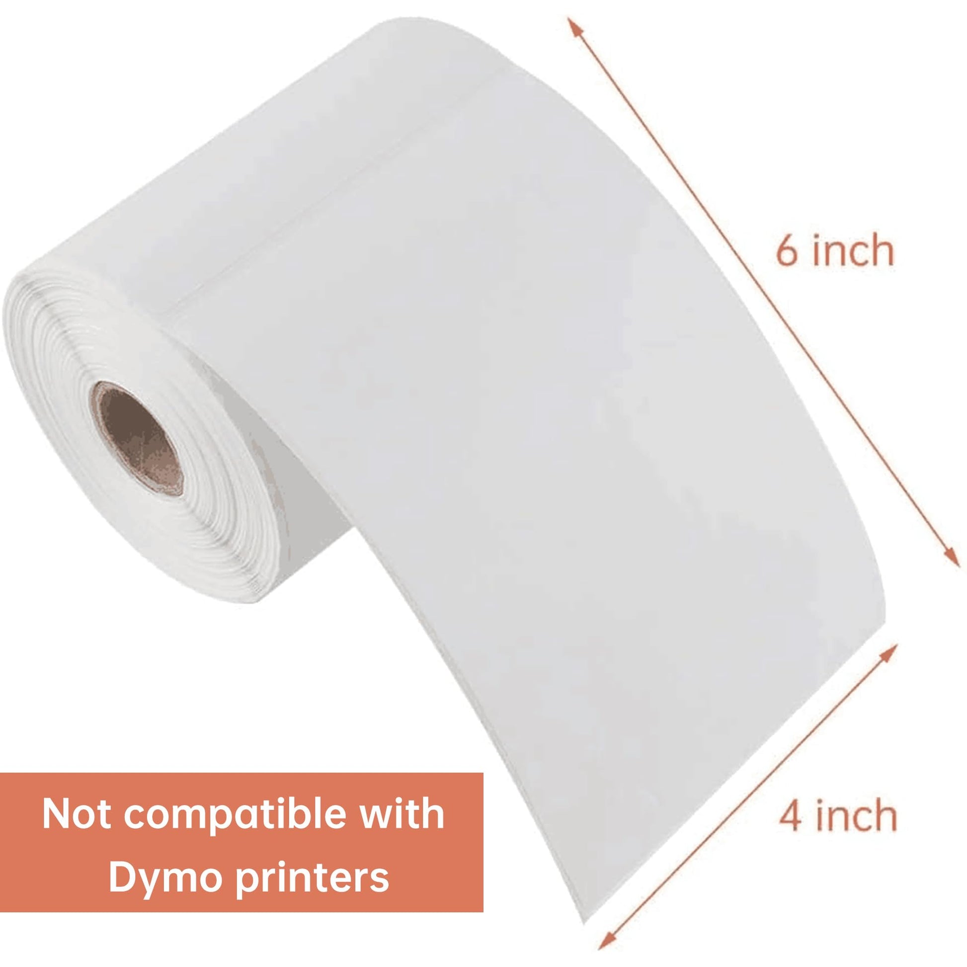 L LIKED Rolls of 4" x 6" Direct Thermal Shipping Labels with 250 Labels/Roll