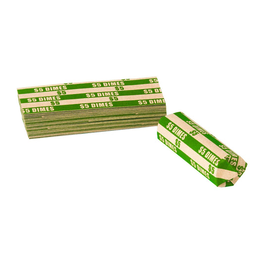  Flat Striped Coin Wrappers