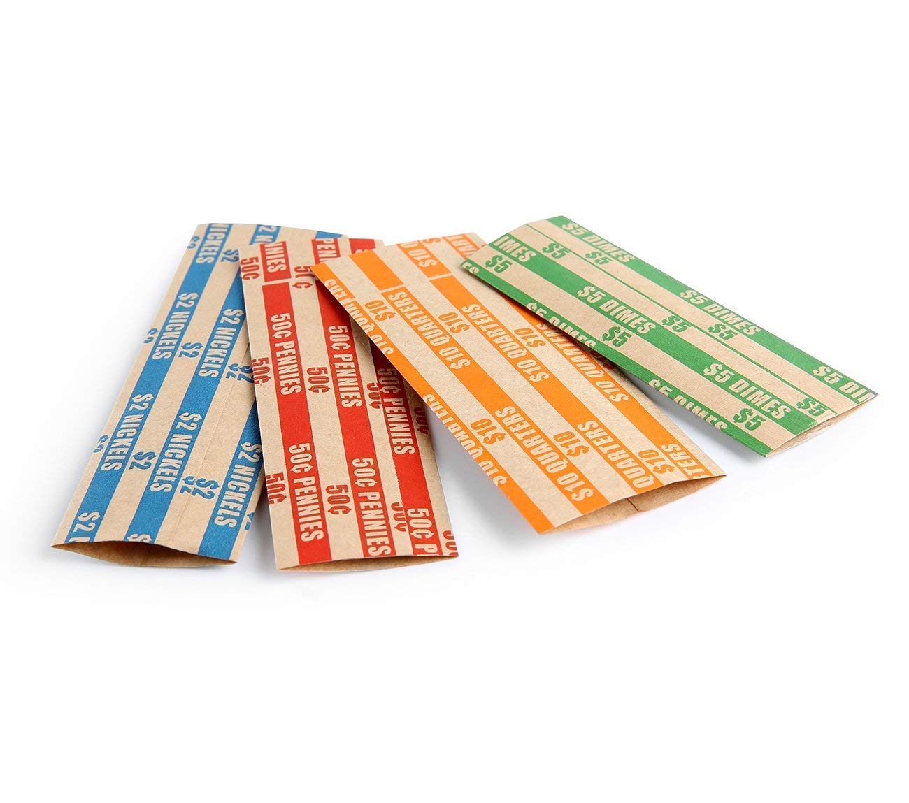 L LIKED Assorted Bundle Flat Striped Coin Wrappers